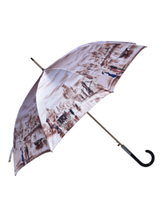 Зонт женский ZEST 21664 серебристо-серый