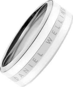 Кольцо из стали с эмалью р. 19 Daniel Wellington Classic-Ring-Satin-White-S