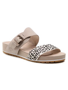 Шлепанцы женские Timberland Malibu Waves 2Band Slide TB0A24TFBX31 бежевые 36 EU