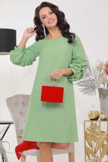 Платье женское DSTrend Обыкновенное чудо зеленое 48