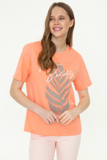 Футболка женская U.S. POLO Assn. g082gl0110gilive оранжевая 2XS