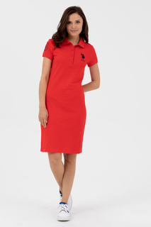Платье женское U.S. POLO Assn. G082SZ075-000-1567866-MTS0223-075 красное 2XL