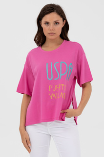 Футболка женская U.S. POLO Assn. G082SZ011-000-1574447-MENOR розовая XL