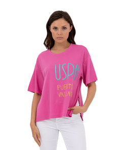 Футболка женская U.S. POLO Assn. G082SZ011-000-1574447-MENOR розовая L