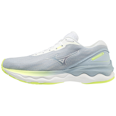 Спортивные кроссовки женские Mizuno Wave Skyrise 2 светло-серый/белый/лимонный UK 5,5