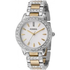 Наручные часы женские Fossil ES2409 серебристые/золотистые