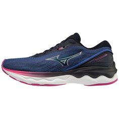 Спортивные кроссовки женские Mizuno Wave Skyrise 2 тёмно-синий/лиловый/розовый UK 5