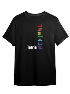 Футболка унисекс Каждому Своё Tetris/Тетрис/Головоломка GMRT12 черная 4XL