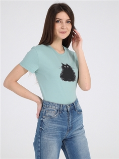 Футболка женская Апрель 1ЖДФК3801001 зеленая 88/164