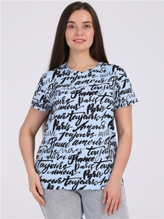 Футболка женская Апрель 1ЖДФК3174001н голубая 104/164