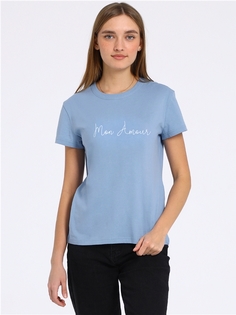 Футболка женская Апрель 1ЖДФК4251001 голубая 96/164