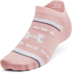 Комплект носков унисекс Under Armour 1370542 розовых XL
