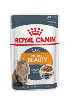 Влажный корм для кошек Royal Canin Intense Beauty, для кожи и шерсти, в соусе 24шт по 85 г