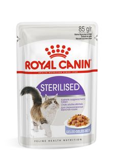 Влажный корм для кошек Royal Canin Sterilised, для стерилизованных, в желе 24шт по 85 г