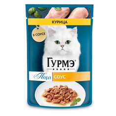 Влажный корм для кошек Gourmet Перл нежное филе с курицей в соусе, 75 г