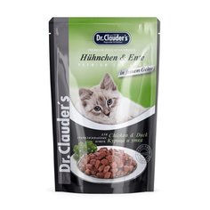 Влажный корм для кошек Dr. Clauders, курица, утка, в желе 12 шт по 85 г Dr.Clauders