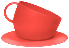 Миска для собак United Pets чашка 2,5 л Kit CUP + коврик 35 см красные
