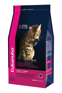 Сухой корм для кошек Eukanuba Sterilised Weight Сontrol, контроль веса, 400 г