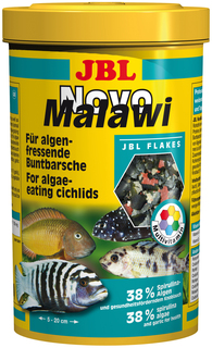 Корм для аквариумных рыбок JBL NovoMalawi хлопья, 1 л