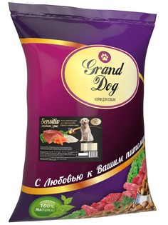 Сухой корм для собак Grand Dog ягненок рис для средних и крупных пород Sensitiv 15 кг