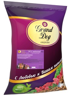 Сухой корм для собак Grand Dog для средних и крупных пород MIX Universal 15 кг