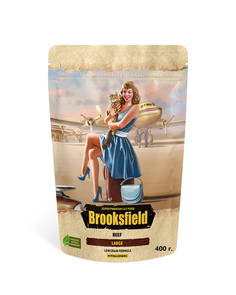 Сухой корм для кошек BROOKSFIELD, для крупных пород, говядина с рисом, 400г