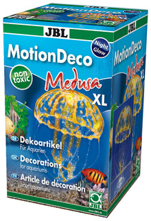Декорация для аквариума JBL MotionDeco Medusa Orange XL, силикон, 10х10х21 см