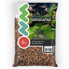 Грунт для аквариума Novamark HARDSCAPING Лавовая крошка 5-9 мм, 6л
