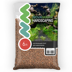 Грунт для аквариума Novamark HARDSCAPING Лавовая крошка для креветок 3,0-5,0 мм, 6л