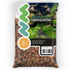 Грунт для аквариума NOVAMARK HARDSCAPING Лавовая крошка 5-9 мм, 2л