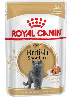 Влажный корм для кошек Royal Canin British Shorthair, для Британской породы 24шт по 85 г