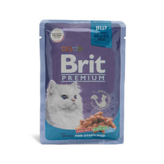 Влажный корм для кошек Brit Premium перепелка, для стерилизованных, 85 г Brit*