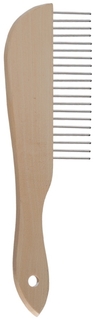 Расческа-гребень с деревянной ручкой No Brand