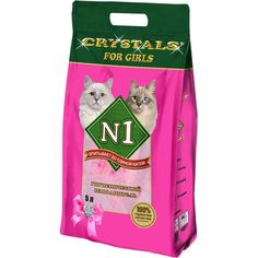 Наполнитель N1 Crystals For Girls впитывающий силикагелевый, 5л