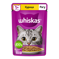 Влажный корм для кошек Whiskas Рагу, курица, 75 г