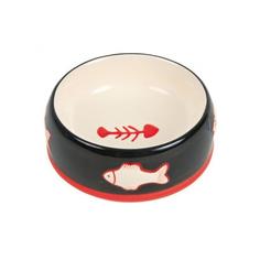 Миска для питомца Leonardo Рыбка керамическая, 0,21 л
