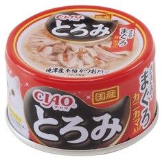 Влажный корм для кошек Inaba Ciao Toromi курица, тунец магуро, сурими, бульон, 6шт по 80 г