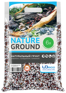 Грунт для аквариума UDeco Canyon Mix 4-6 мм 6 л