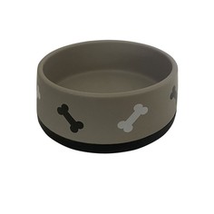 Миска для животных FOXIE Bonny серый, керамика, 16х16х6 см, 850 мл