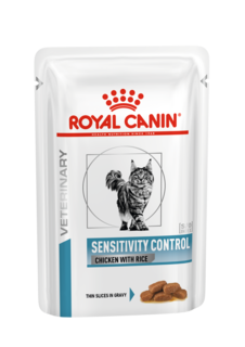 Влажный корм для кошек Royal Canin Sensitivity Control, курица и рис 12шт по 85 г
