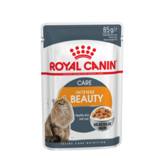 Влажный корм для кошек Royal Canin Intense Beauty, для кожи и шерсти, в желе 24шт по 85 г