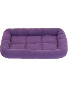Лежак для животных Дарэлл Батут-Бархат прямоугольный с валиком №2, фиолетовый,54х 37х7см