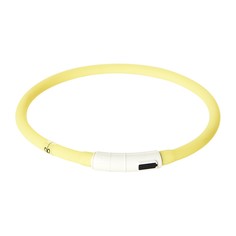 Ошейник для собак Foxie Night-light, желтый, 55 см