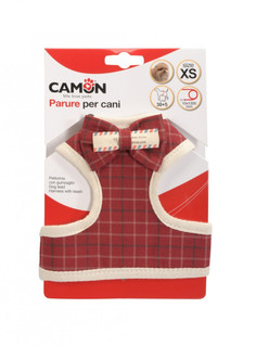 CAMON шлейка с поводком "Scottish" (M, Красный)
