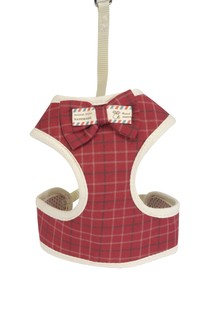 CAMON шлейка с поводком "Scottish" (XS, Красный)