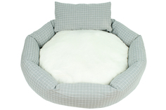 Лежак для собак и кошек AT, размер 70х50х13 см, цвет серый