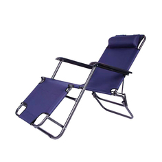 Кресло-шезлонг складное Ecos 993136 CHO-153 с подлокотниками, синее