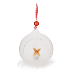 Фигурка новогодняя Homeclub Homeclub Кролик на удачу 7,3 см в ассортименте