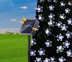 Садовая гирлянда Цветы на солнечной батарее 30 ламп BoomBoomShop BB-00204