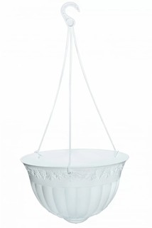 Цветочное кашпо Elfplast Флора 223 7,5 л белый 1 шт.